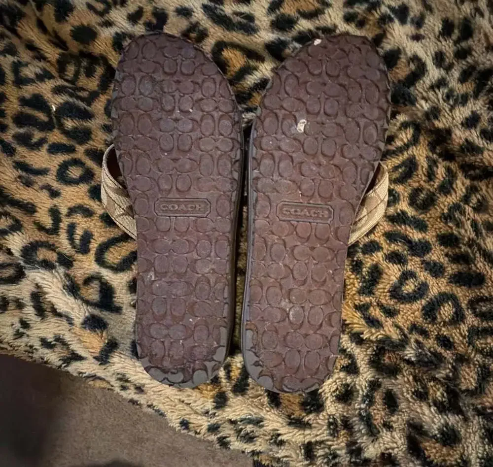 Coach thong wedge